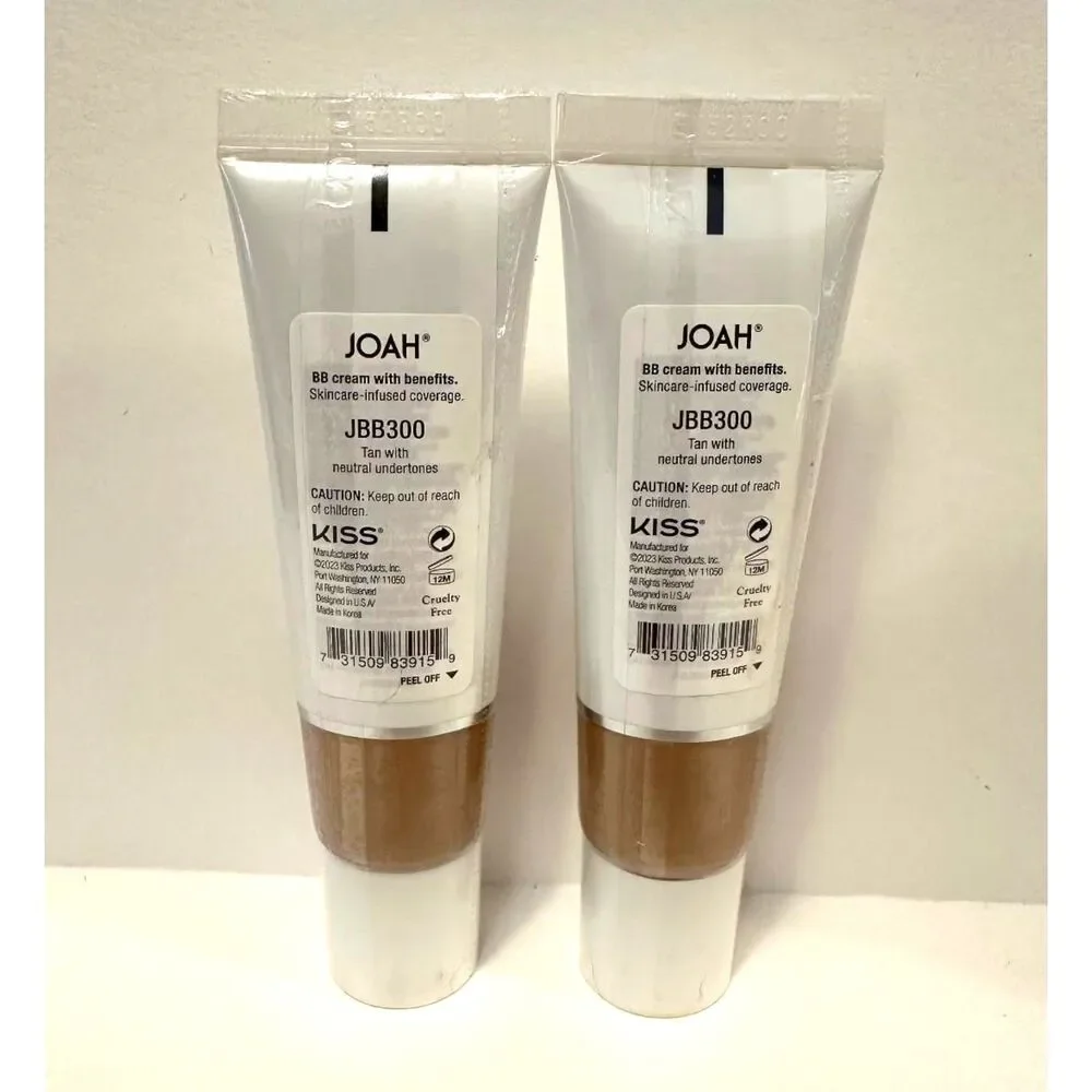2x JOAH Perfect Complexion BB Cream #JBB300 Tan W/Neutral Undertones New Sealed